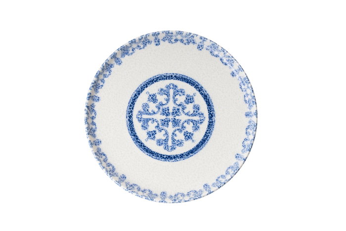 Hermia N25003 Vajilla de Porcelana 27 Piezas Azul y Blanco Apta para Lavavajillas y Microondas Elegante Duradera